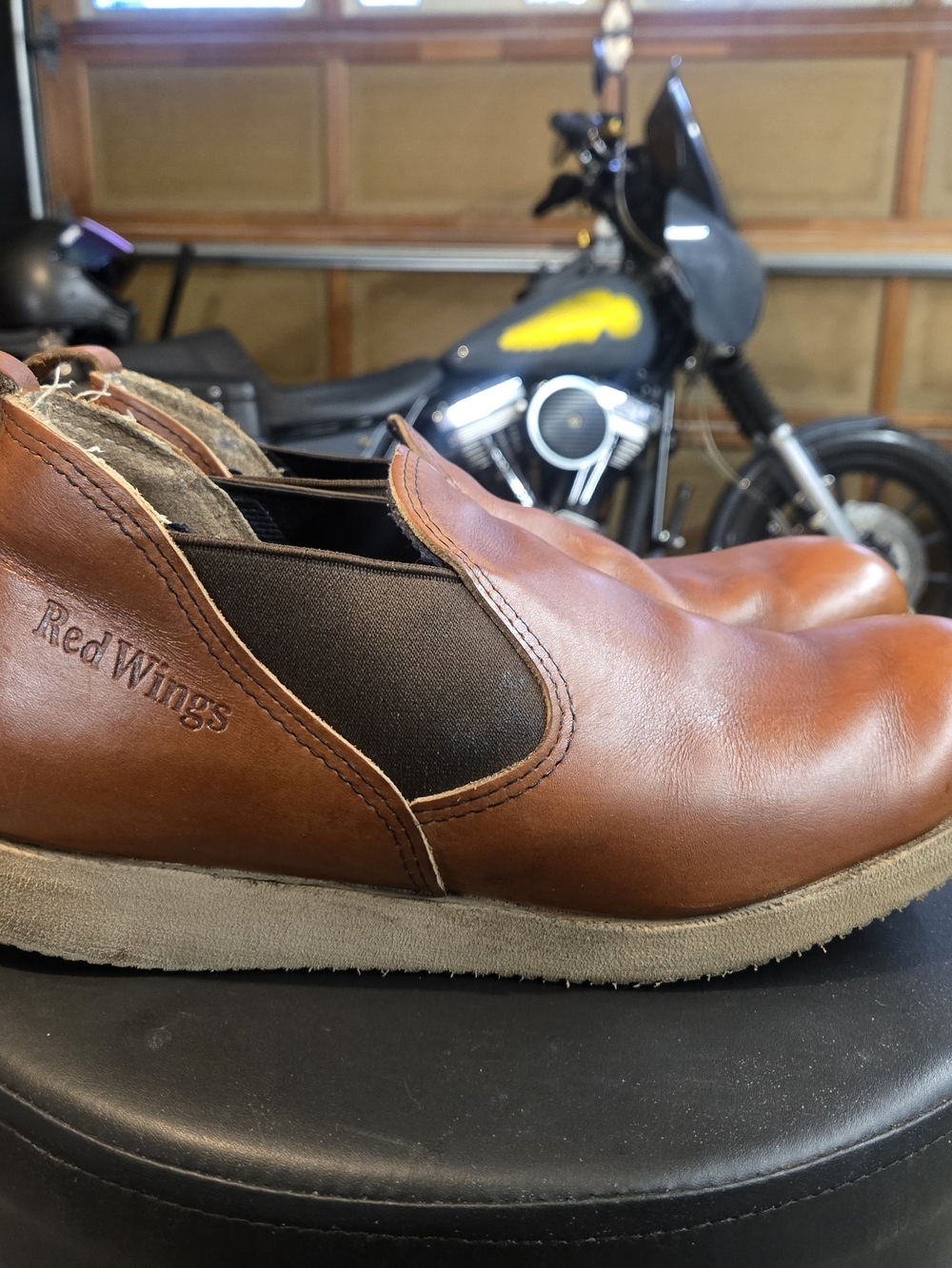Red Wing Shoes Brown Leather Slip-On Loafers